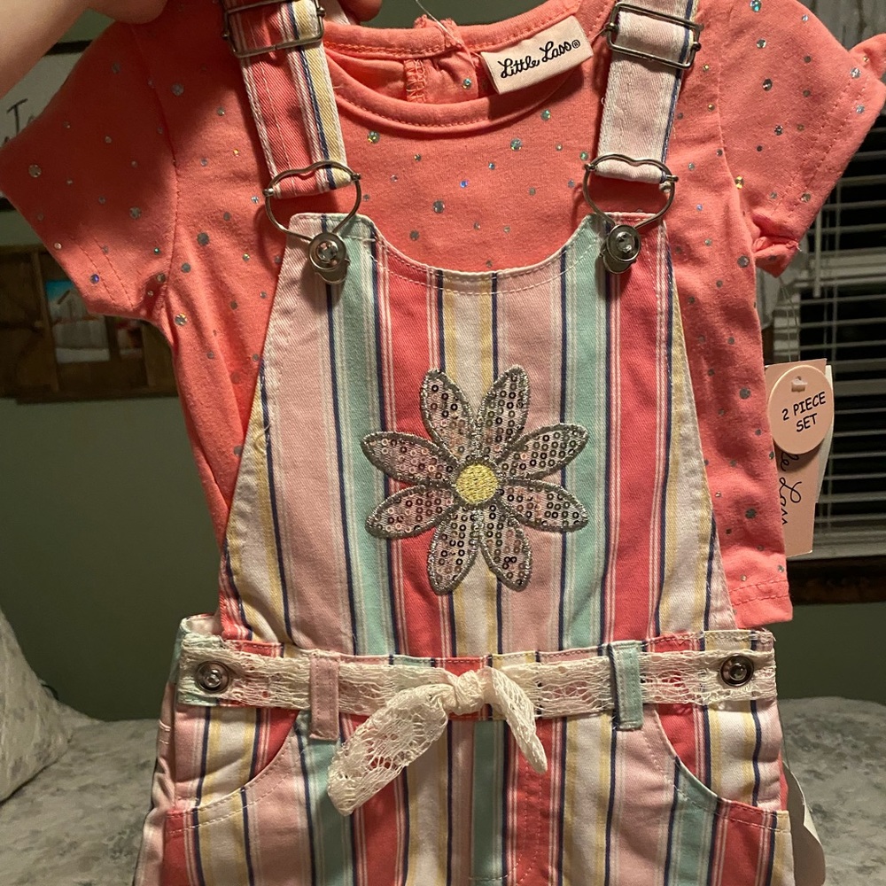 Infant overall shorts